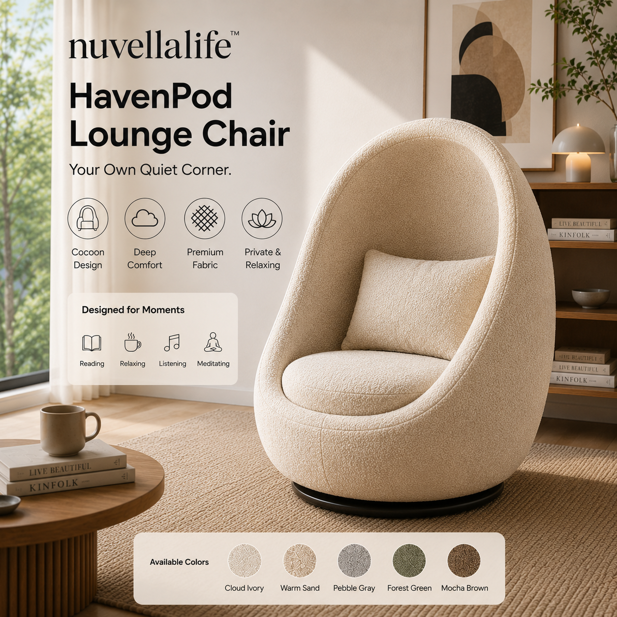 nuvellalife™ HavenPod Lounge Chair