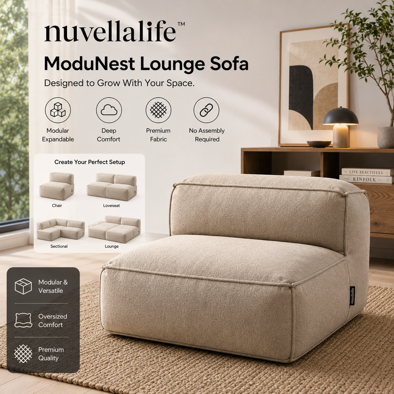 nuvellalife™ ModuNest Lounge Sofa